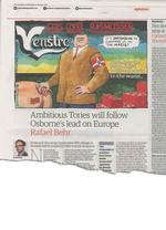 portræt. Dagens tegning i den britiske avis The Guardian. 