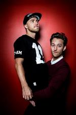 Smarte. Peter Falktoft og Esben Bjerre var i studiet hos Clement Kjersgaard, hvor man bl.a. hørte om Falktofts tiltagende halvmåne. 