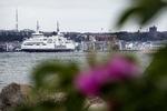 udsigten mod Helsingborg fra Kronborg.