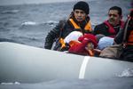 Ankomst. I fredags ankom en båd med flygtninge og migranter til den græske ø Lesbos. 