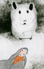 Pels. Husk din hamster. Ellers kan den hjemsøge dig igen og igen. Illustration: Hanne Kvist 