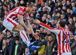 SUCCES. Marko Arnautovic jubler efter en scoring, og det østrigske problembarn har lidt uventet fået stor gennemslagskraft i Premier League. 