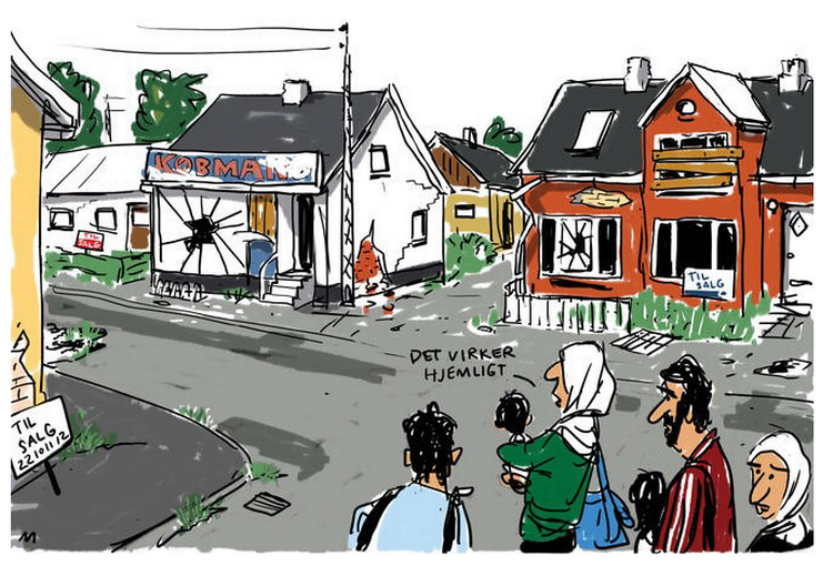 Tegning. Mette Dreyer 