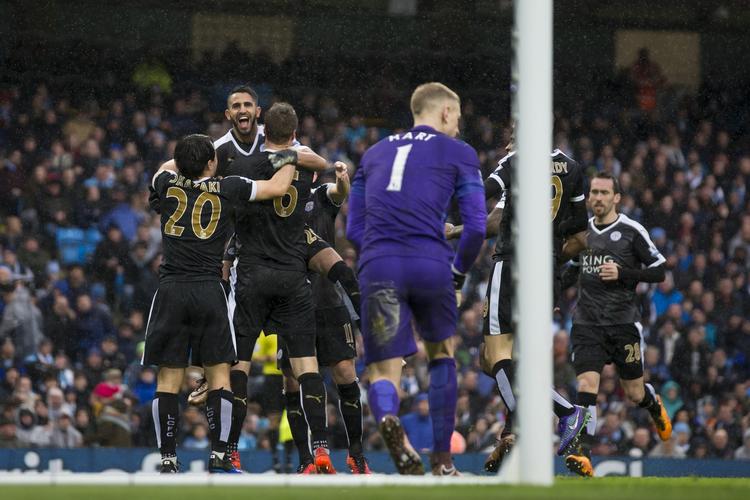 Eufori. Leicester fortsatte drømmen i dag, da de slog Manchester City 1-3. 