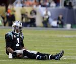 Nedtur. Cam Newton havde en fortvivlende aften i Santa Clara. 