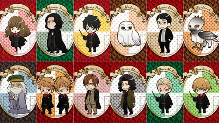 Design. Produktionsselskabet Warner Brothers' officielle karakterdesign af 13 Harry Potterfigurer er designet som en særlig afart af manga. 