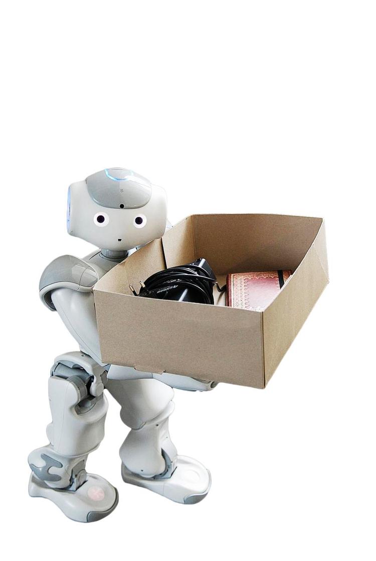 Nao. Robotten som skal fremover skal undervise flygtninge i tysk. Foto: CITEC/Bielefeld Universität 