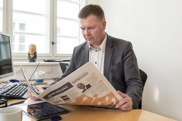 Forlig. Ansvarshavende chefredaktør på Berlingske Tom Jensen. Avisen har indgået forlig med omstridt imam. 