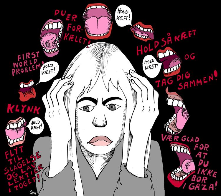 Tegning. Anne-Marie Steen Petersen 