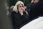 En bevæget statsminister Helle Thorning-Schmidt ved begravelsen af den 37-årige Dan Uzan, der blev skudt på klos hold af 22-årige Omar Abdel Hamid el-Hussein foran den jødiske synagoge på Krystalgade 