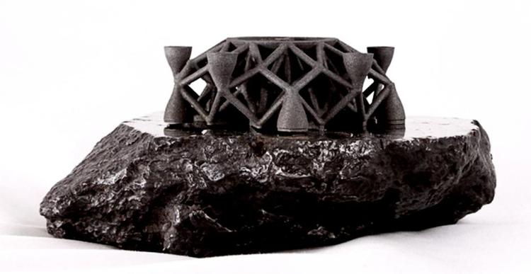 3D-print. Det er lykkedes for første gang i verdenshistorien at lave et 3D-print, der er lavet på materiale fra det ydre rum. 