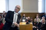 MÅL. Den svenske tegner Lars Vilks var målet for terroraktionen 14. februar 2015 på Krudttønden i København. Siden da har han levet under jorden. Lørdag var han tilbage i København for at tale på en konference om ytrigsfrihed. 