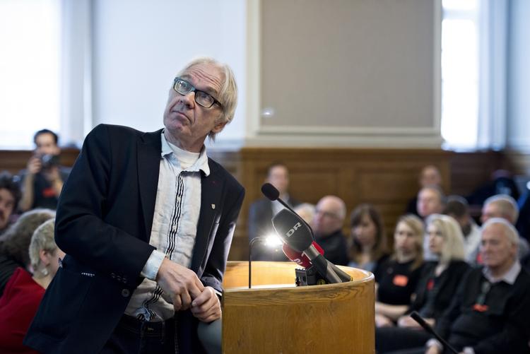MÅL. Den svenske tegner Lars Vilks var målet for terroraktionen 14. februar 2015 på Krudttønden i København. Siden da har han levet under jorden. Lørdag var han tilbage i København for at tale på en konference om ytrigsfrihed. 