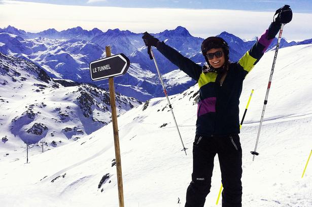 Alperne. Vibe Aagaard er i franske Alpe D'Huez i denne uge. 