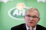 Pressemøde. Arla afholdt i dag pressemøde. Her ses Åke Hantoft, der er bestyrelsesformand. 