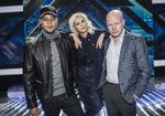 LIVE. De tre dommere har udvalgt deltagere til det første liveshow. Foto: Mogens Flindt. 