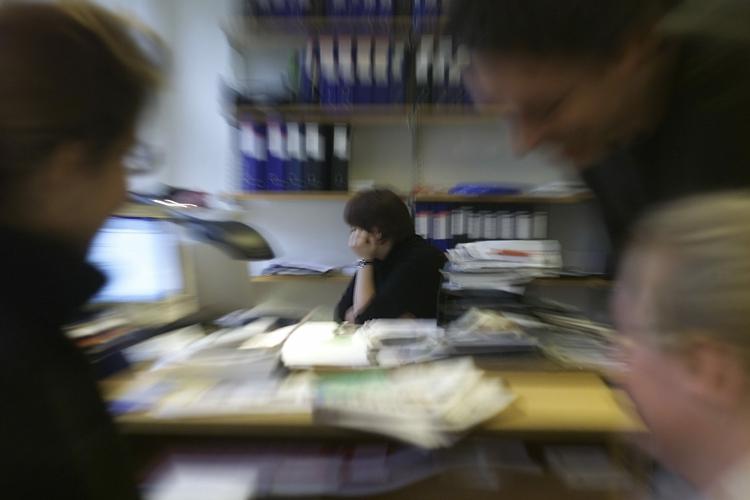 Presset.  Fire ud af fem offentligt ansatte oplever et større eller ligefrem meget større arbejdspres end for fem år siden, viser ny måling fra Megafon 