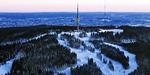 Storbyski. Du kan næsten ane Norges-båden fra toppen af Oslo Vinterpark. 
