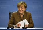 overskudsagtig. Angela Merkel kan konstatere, at tyskerne sidste år havde et overskud på 144,7 milliarder kroner. 