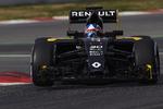 SAMMENBRUD. Renault-raceren klarede blot 42 omgange under tirsdagens testkørsel ved Middelhavet. Så blev den kørt væk på fejebladet. 