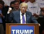 Sejrherre. Donald Trump tager sejr nummer 3 i træk. Her ses han på et af sine sidste valgmøder i Las Vegas. 