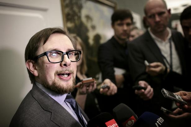 Simon Emil Ammitzbøll repræsenterede Liberal Alliance ved mødet. 