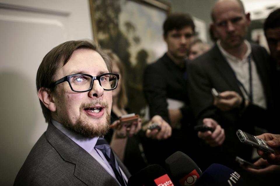 Simon Emil Ammitzbøll repræsenterede Liberal Alliance ved mødet. 