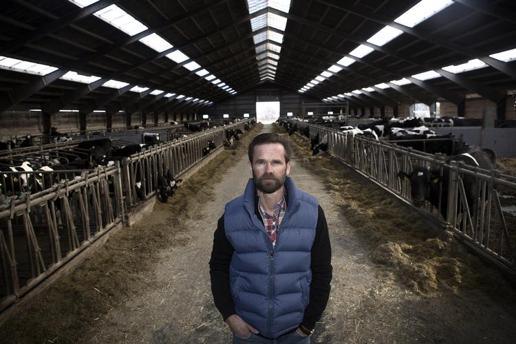 Landmand. Enok Vestergaard er mælkeproducent og planteavler i Hågendrup uden for Gilleleje 