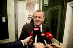 Løkke. Statsministeren efter onsdagens krisemøde med de borgerlige partier 