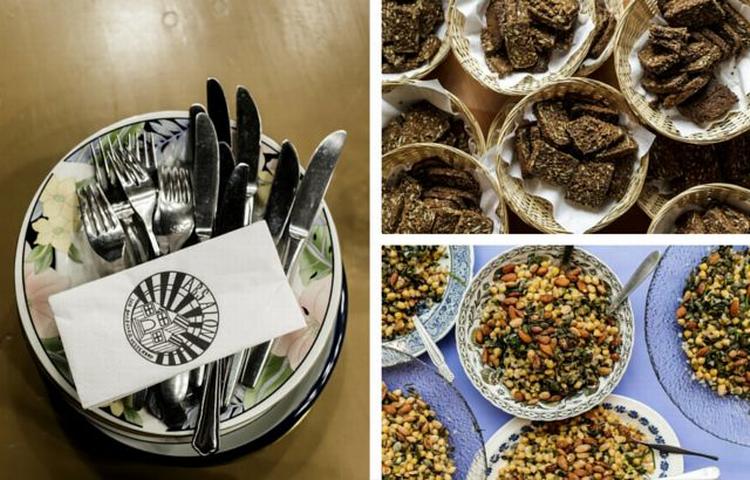 Menu. Der var cremet æggekage, brød og kikærtesalat på menuen, da Ibyen besøgte Absalons folkekøkken. 