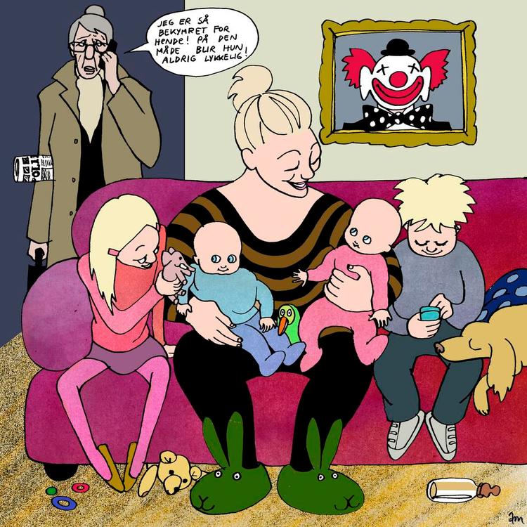 Tegning. Anne-Marie Steen Petersen 