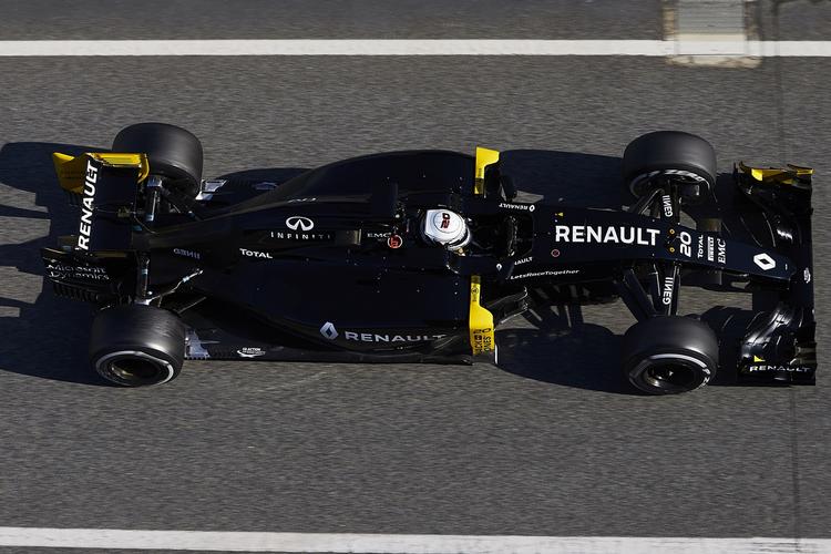 HESTE. Kevin Magnussen var torsdagens arbejdshest i Barcelona, og Renault-raceren leverede de andre heste. 