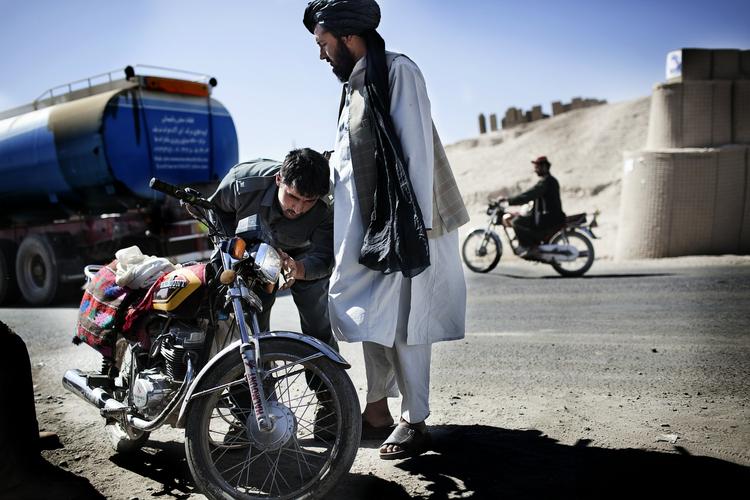 Strategisk. Byen Gereshk, hvor Taleban nu har magten. 