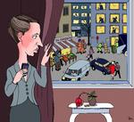 Tegning. Anne-Marie Steen Petersen 