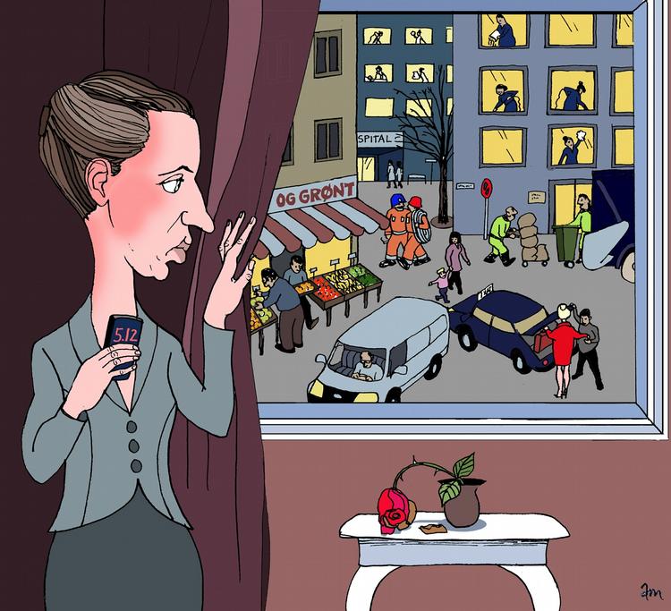 Tegning. Anne-Marie Steen Petersen 