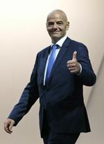 Vinder. 115 medlemslande pegede til sidst på Gianni Infantino. 