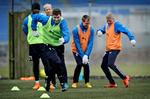 Fremad. Mads Justesen (tv) og holdkammeraterne åbner foråret med en kamp mod Brøndby på udebane. 