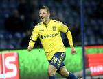 Matchvinder. Brøndbys Kamil Wilczek sørgede for 1-0-sejren over Hobro. 