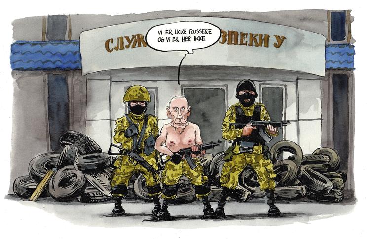 Fastlåst. På trods af to års vestlige sanktioner fortsætter Ruslands præsident, Vladimir Putin, sin slet skjulte militære støtte til separatisterne i det østlige Ukraine. 