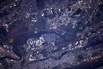 Postkort. Den 4. oktober 2015 sendte Scott Kelly dette billede af 'The MetLife Stadium der hjemmebane for New York Jets og New York Giants i National Football League (NFL) 