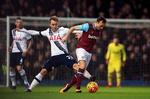 Eriksen. Tottenhams danske kreatør fik aldrig rigtigt sat et aftryk i kampen mod West Ham. 