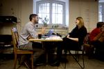 SU. Økonomistuderende Ben Jørgensen og Laura Pettrine Madsen diskuterer ekspertgruppes nye anbefaling om omlægning af SU'en til lån på kandidatuddannelserne 
