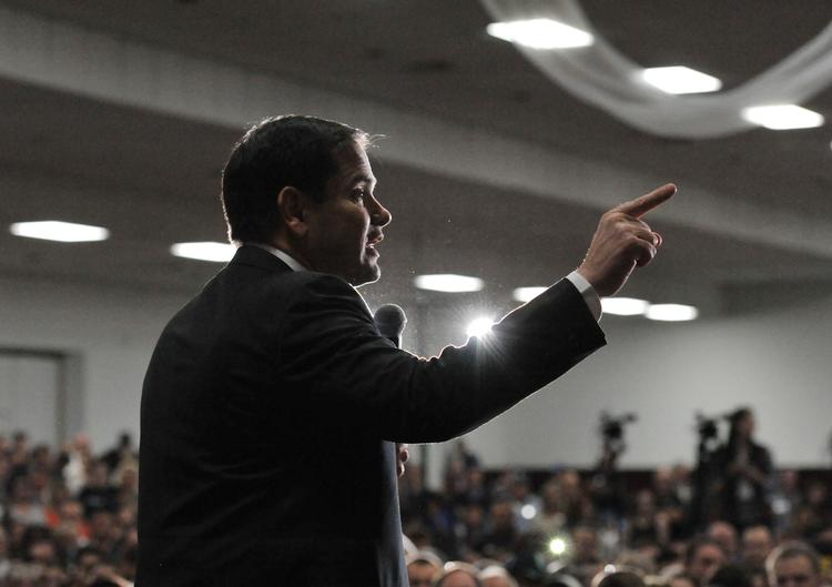 Deroute. Marco Rubio i Puerto Rico - hvor han rent faktisk har en chance. 