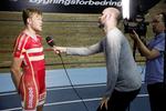 Medaljerækkerne. Danske Lasse Norman Hansen bliver her interviewet forud for VM. Men trods en flot afslutning fik han ikke medaljer ved VM i omnium. 