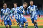1-0. I sin anden kamp for Esbjerg scorede Ronnie Schwartz mod sin egen tidligere klub. 
