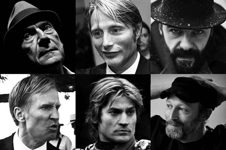 Skurke. Seks danskere kendt for skurkeroller i udlandet. Fra venstre mod højre er det: Jesper Christensen, Mads Mikkelsen, Casper Crump, Ulrich Thomsen, Nikolaj Coster-Waldau og Lars Mikkelsen. Collage: Kristoffer Løwe Østerby 