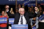 Succes. Bernie Sanders havde ikke planlagt en valgfest i aftes. Til gengæld var han kampklar på et valgmøde tidligere på dagen. 