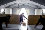 NB! MÅ KUN SÆLGES TIL DANSKE KUNDER: Flygtninge i teltlejr i Thisted