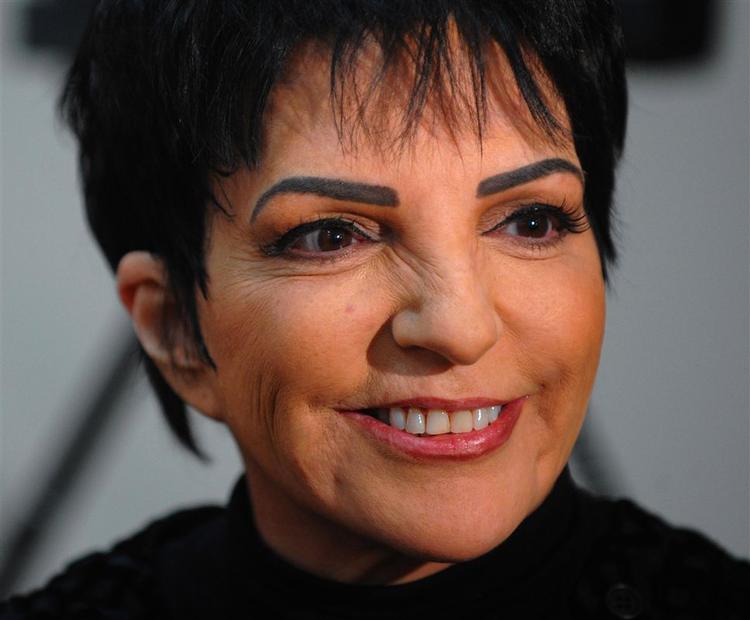 Liza Minnelli på foto fra prøverne til musicalen 'Liza's at the Palace' i New York. 