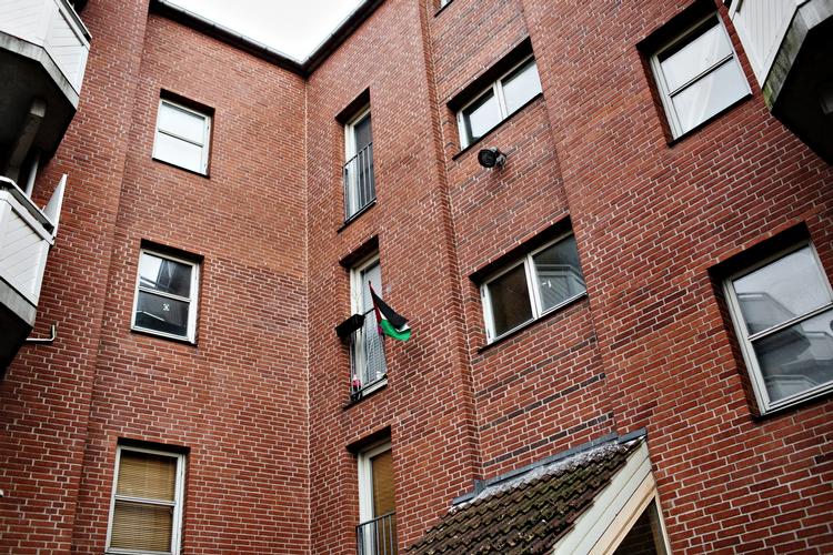 CENTRALT. Mjølnerparken-bebyggelse var hjem og tilholdssted for de tiltalte i terrorsagen. 